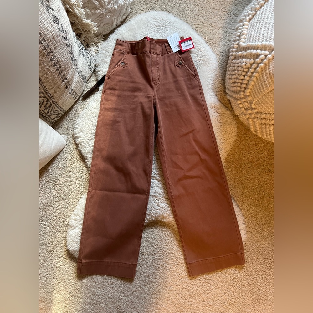 Spanx Stretch Twill Wide Leg Crop Pant!
